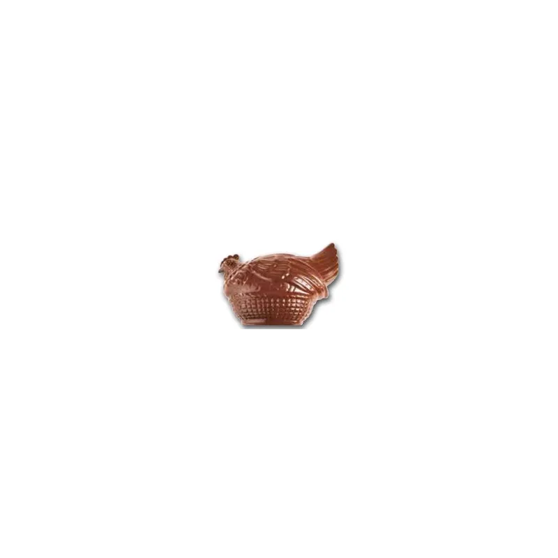 Chocolate Hen Mould with Basket – Whole, 2 Halves Chocolate Hen Mould with Basket – Whole, 2 Halves