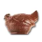 Molde para gallina entera de chocolate con cesta
