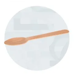CUILLÈRES À GLACE EN BOIS DE BOULEAU 14cm