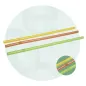 Pailles pliables colorées, 24 cm, Ø 0,8 cm, 500 pièces, super offre