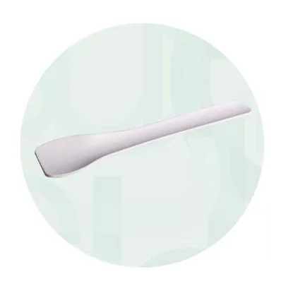1 kg beige compostable Bio spoons, 10 cm