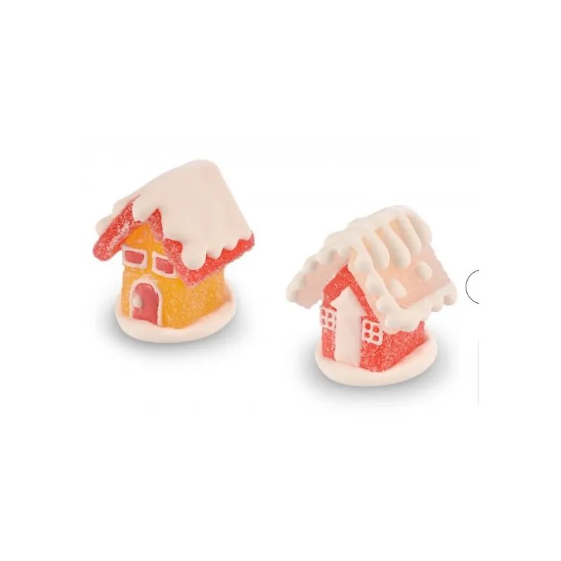 Caramelle a forma di casetta 3d in zucchero innevate Gluten free Caramelle a forma di casetta 3d in zucchero innevate Gluten free