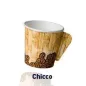 Vasos de papel para bebidas calientes, 50 unidades, 8 cm de altura y 7 cm de diámetro, para capuchino y chocolate