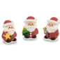 Chubby Santa Claus made of jelly and sugar, 5.5 cm tall – Christmas cake decoration