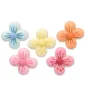 Fleurs bombées en sucre, 5 couleurs, 100 pièces Fleurs bombées en sucre, 5 couleurs, 100 pièces