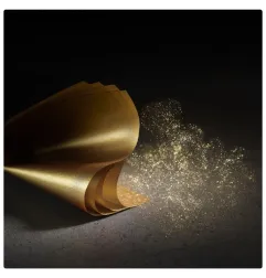 Golden Touch Gold Leaf Sheets, 8x8 cm, 45 sheets, for food decoration