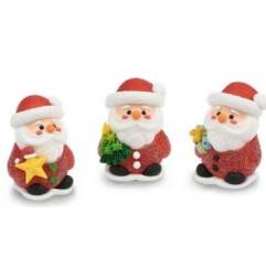 PAUSBÄCKIGER WEIHNACHTSMANN AUS GELATINE UND ZUCKER
