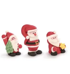 FRÖHLICHER WEIHNACHTSMANN AUS GELATINE UND ZUCKER