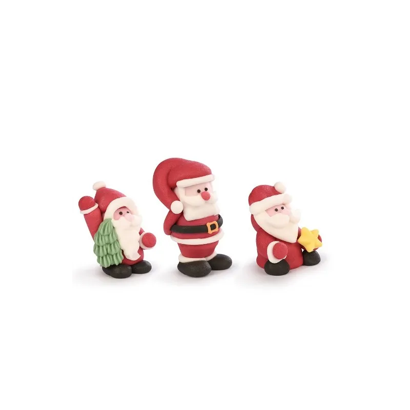 Cute Santa Claus made of jelly and sugar, 5 cm tall Cute Santa Claus made of jelly and sugar, 5 cm tall