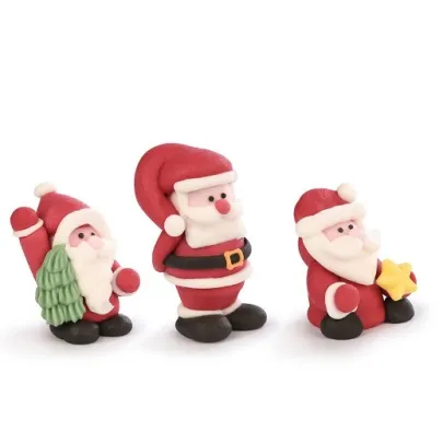 FRÖHLICHER WEIHNACHTSMANN AUS GELATINE UND ZUCKER