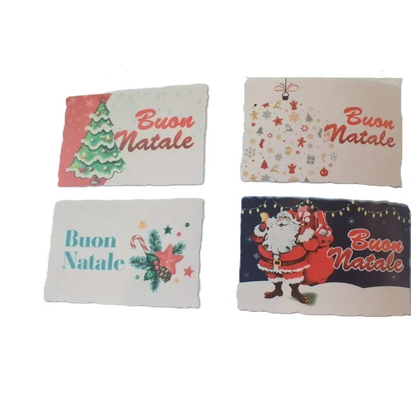 Biglietti di Natale in Zucchero per Panettoni e Pandori Biglietti di Natale in Zucchero per Panettoni e Pandori