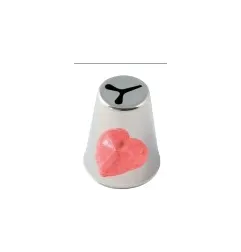 Heart-opening piping nozzle