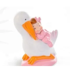 DÉCORATION NAISSANCE : BÉBÉS SUR CIGOGNE h.9