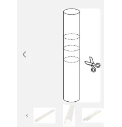 Tube de soutien pour gâteau Ø 1,9 × H 20 cm