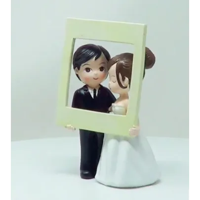 Cake Topper sposini in cornice