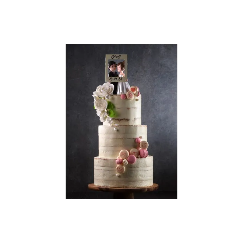 Cake Topper sposini in cornice Cake Topper sposini in cornice