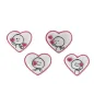 Sugar love-heart plaque