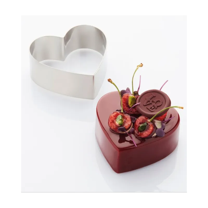 Anello Cuore Inox per torte Anello Cuore Inox per torte