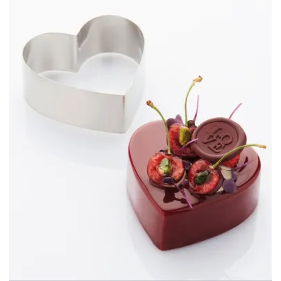 Anello Cuore Inox per torte