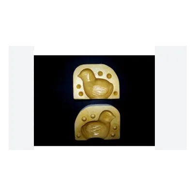 Plaster chick mould for Martorana fruit
