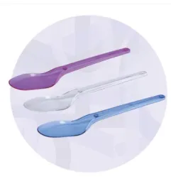 1 kg colored reusable gelato spoons, 13 cm