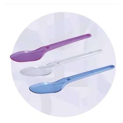 1 kg colored reusable gelato spoons, 13 cm
