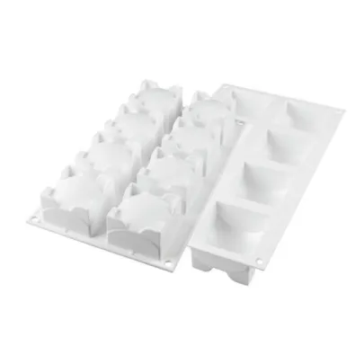 Silikonform „8 Quadrosfera“ von Silikomart, 6 x 6 cm – 110 ml