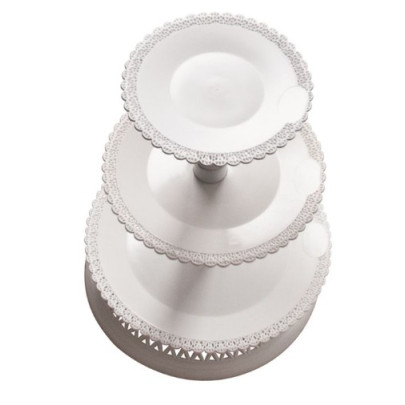 Alzata torta 3 piani (plastica)