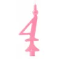 Bougie n° 5 rouge pour gâteaux d'anniversaire Bougie n° 5 rouge pour gâteaux d'anniversaire