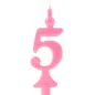 Bougie n° 5 rouge pour gâteaux d'anniversaire Bougie n° 5 rouge pour gâteaux d'anniversaire