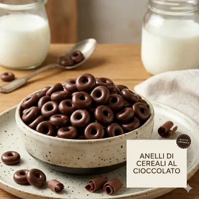 Schokoladenüberzogene Getreideringe 1Kg