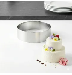 Anello per Torte in Acciaio Inox H 5 cm | Cerchio in Varie Misure Pasticceria