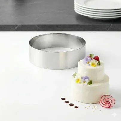 Stainless-steel cake ring H 5 cm | Pastry ring in assorted sizes