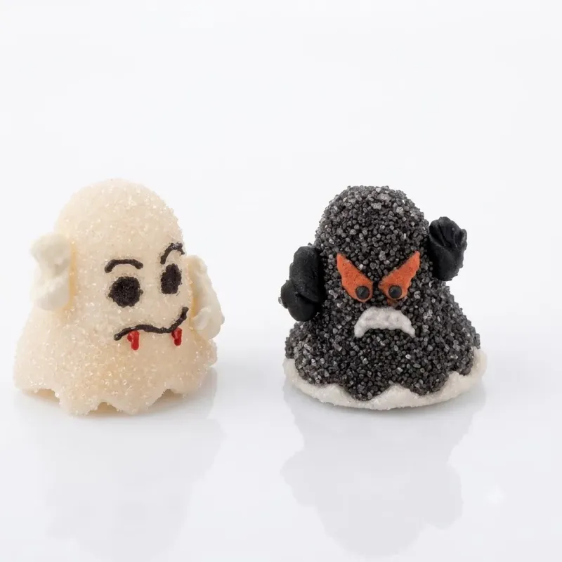 Petits fantômes en sucre Halloween 3,5 cm Petits fantômes en sucre Halloween 3,5 cm