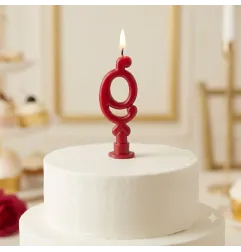 Candele Rosse Numeri per Torte di Compleanno