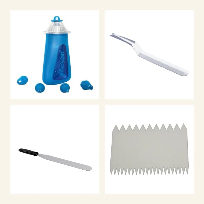Kit inicial para decorar tartas – 4 utensilios Kit inicial para decorar tartas – 4 utensilios