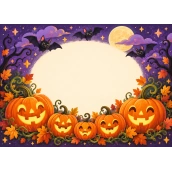 Cialda Halloween personalizzabile – Zucche sorridenti