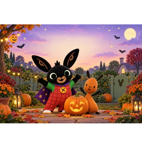 Oblea Halloween personalizable – Bing y Flop