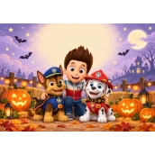 Personalised Halloween cake wafer – PAW Patrol