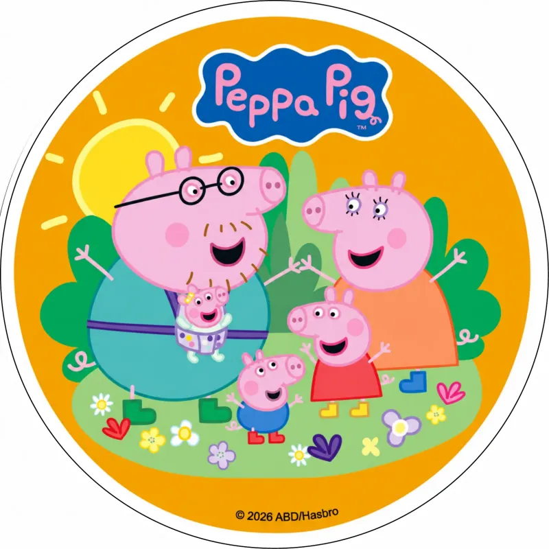 Oblea Peppa Pig para tarta Ø14 cm Oblea Peppa Pig para tarta Ø14 cm
