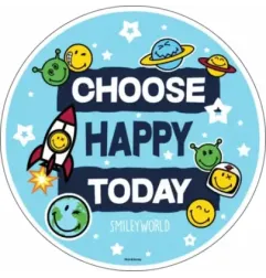 Disque azyme Smiley Choose Happy Today pour gâteau Ø14 cm