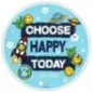 Smiley Choose Happy Today Tortenaufleger aus Oblate Ø14 cm