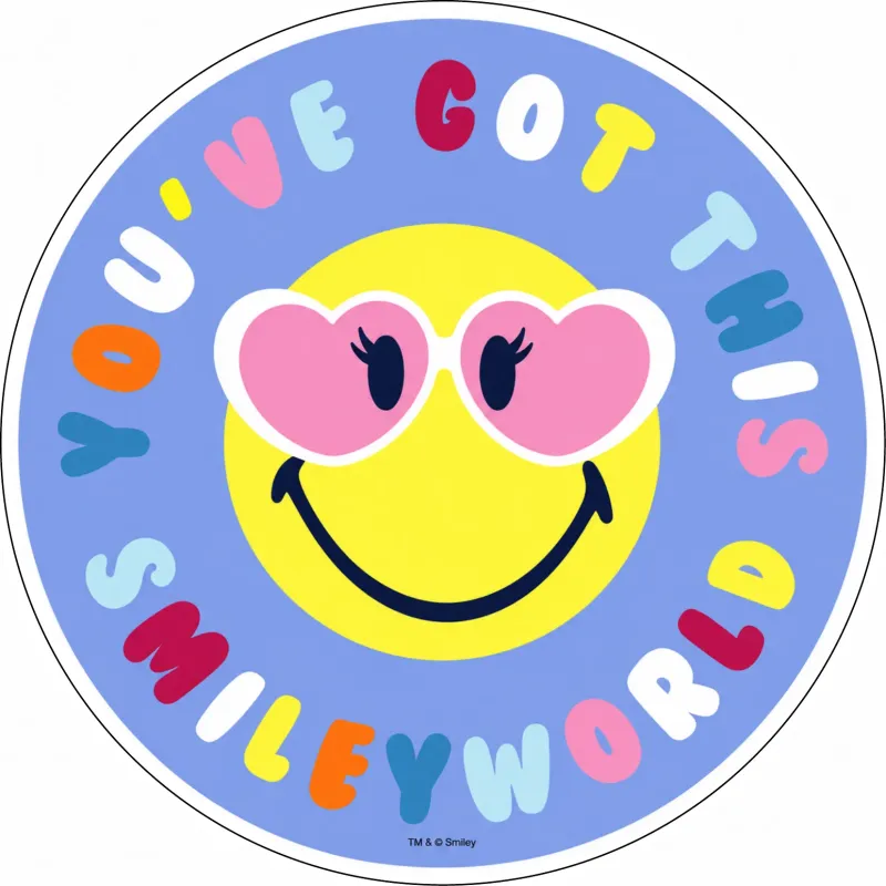 Disque azyme Smiley You've Got This pour gâteau Ø14 cm Disque azyme Smiley You've Got This pour gâteau Ø14 cm