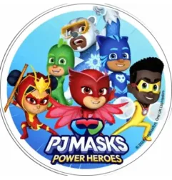 Cialda torta PJ Masks Power Heroes Ø14 cm