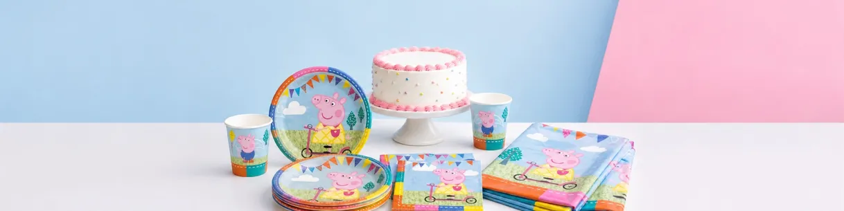 Festa Peppa Pig: Coordinati Tavola e Torta