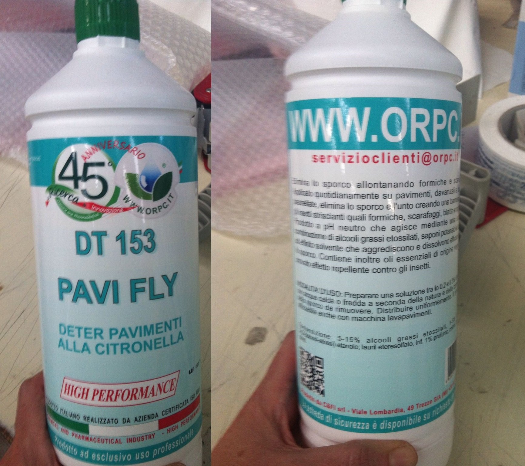 Detergente professionale per pavimenti alla citronella