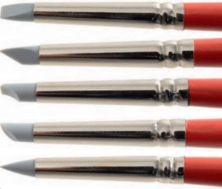 Pennelli in silicone con punte diverse per modellare decorazioni