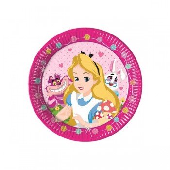 Alice in Wonderland party tablecloth and table decoration