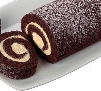 Ready-made cocoa roll for cakes and desserts
