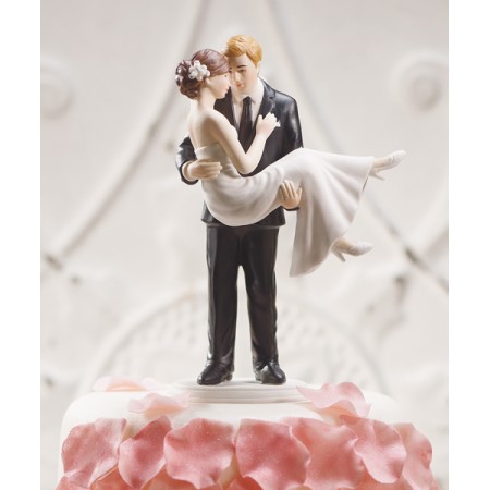 Cake topper romantico con sposi per torta matrimonio